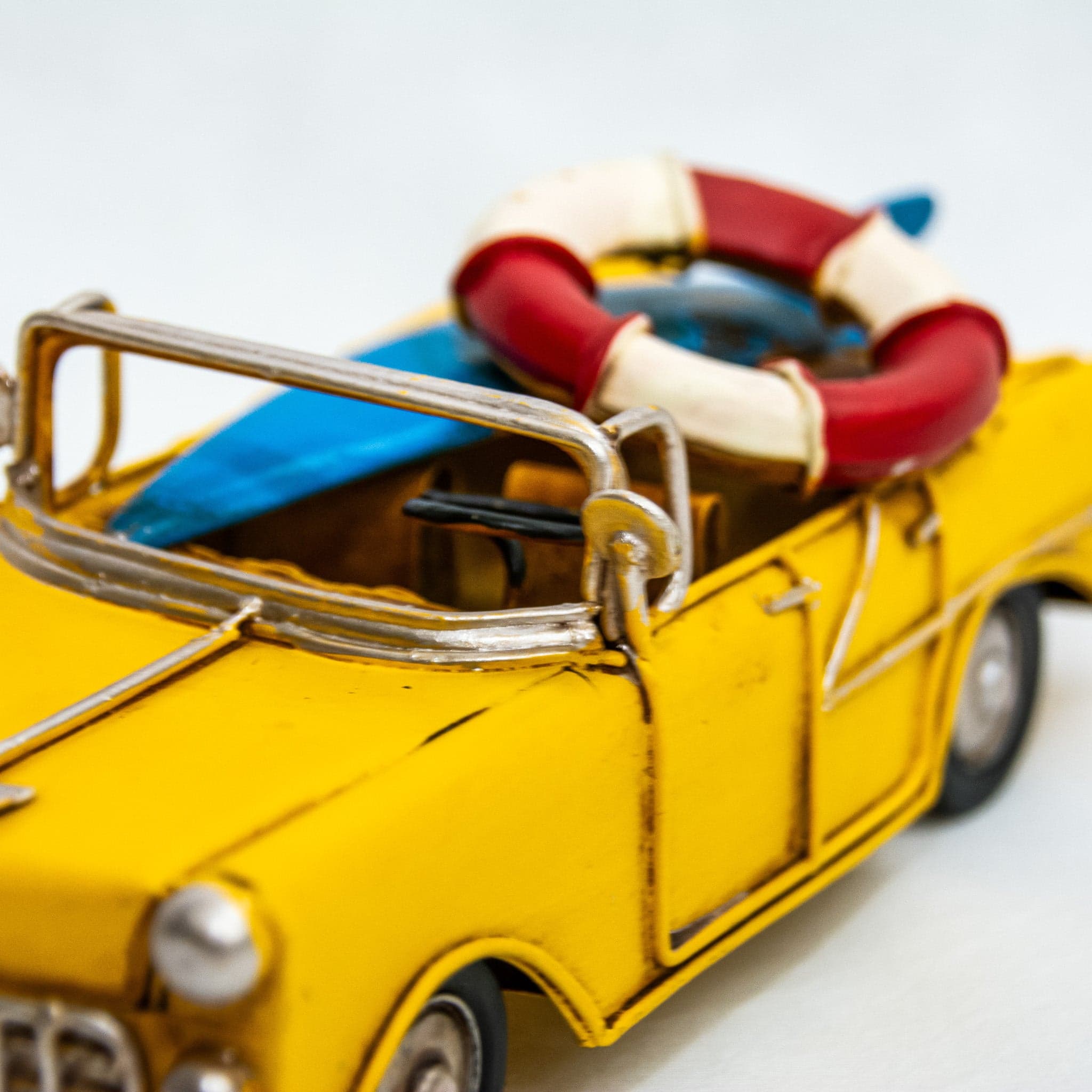 Mini Cooper met kano - handgemaakte modelauto - foto 5