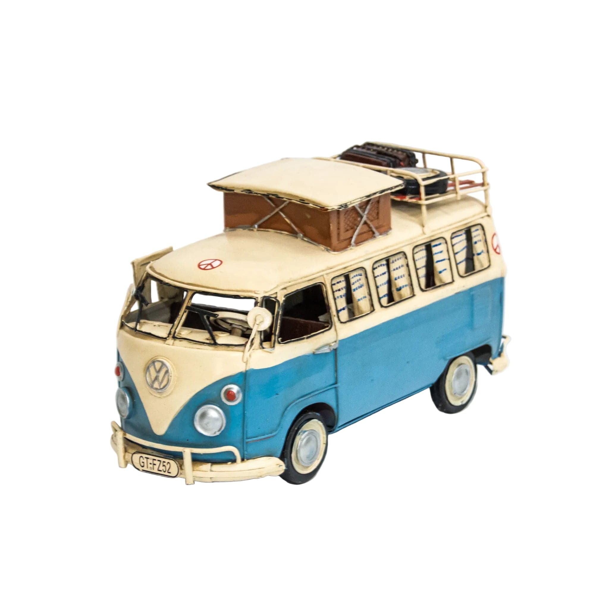 Volkswagen T1 Hippie Camper - handgemaakte modelauto
