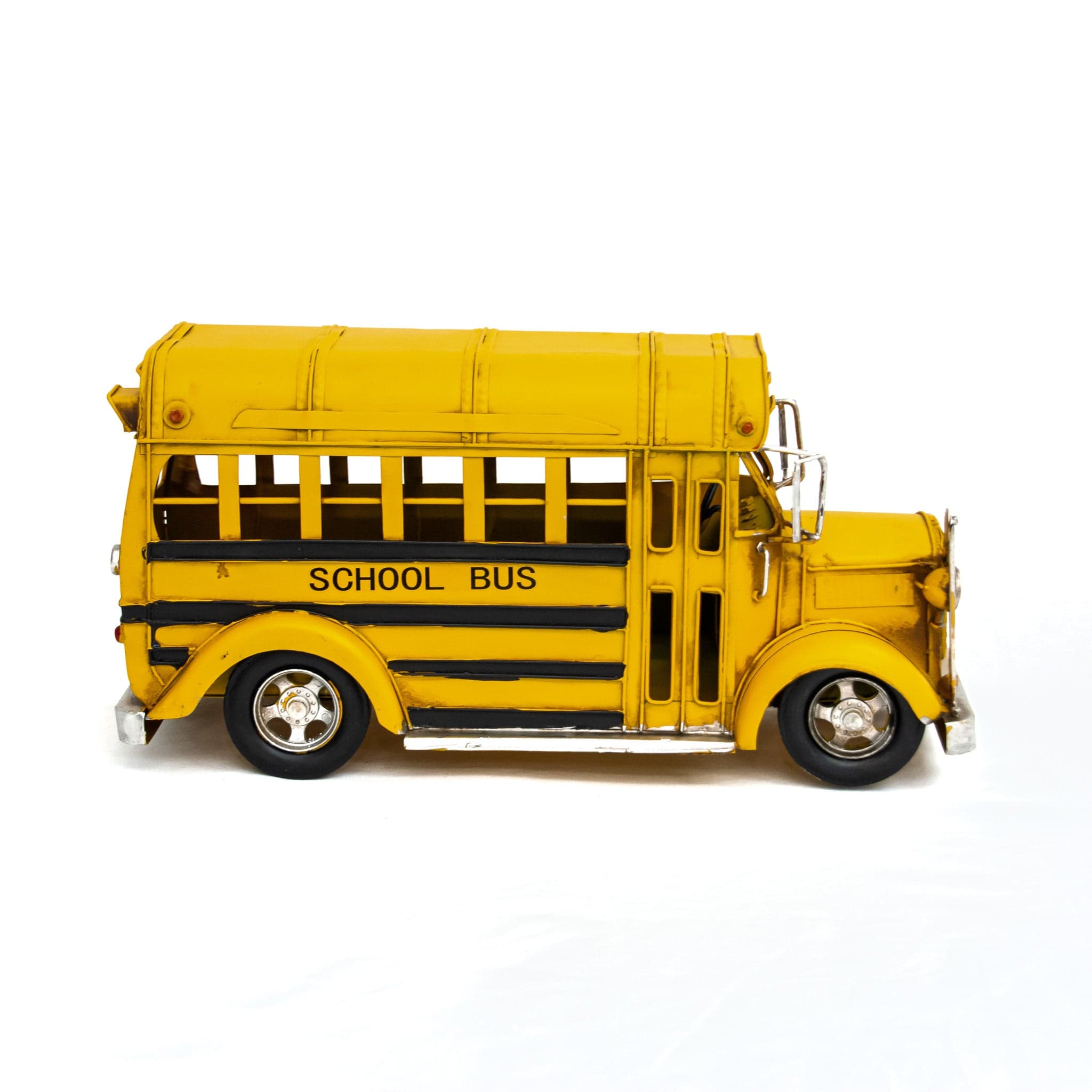 Amerikaanse schoolbus - handgemaakte modelauto - foto 4