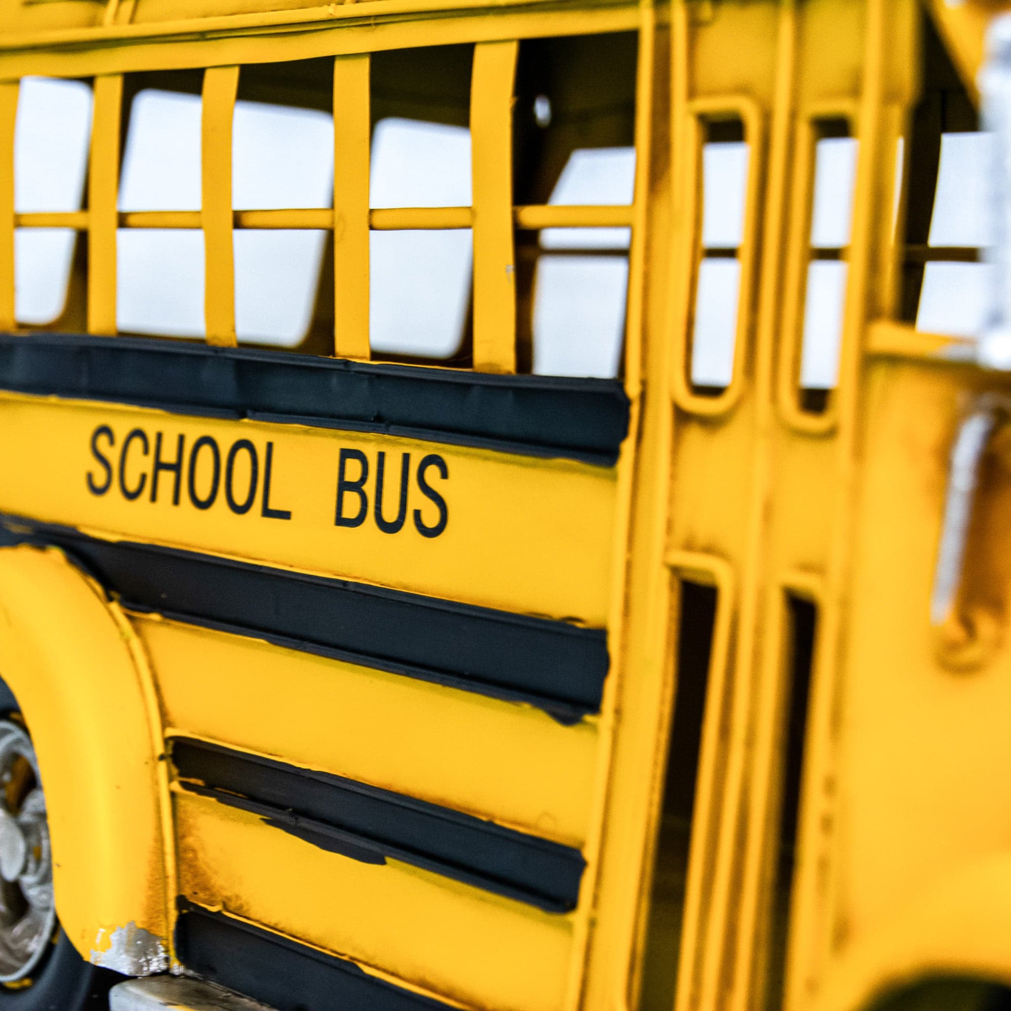 Amerikaanse schoolbus - handgemaakte modelauto - foto 7