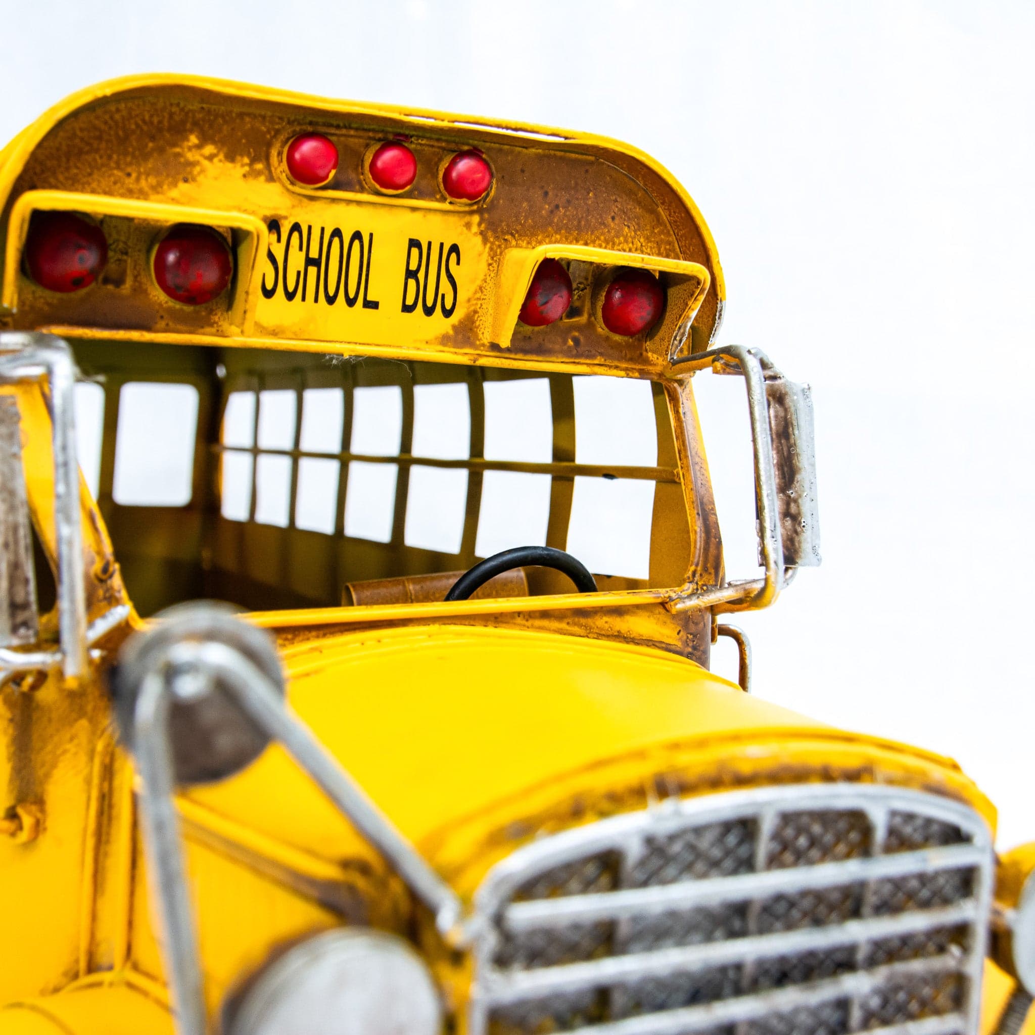 Amerikaanse schoolbus - handgemaakte modelauto - foto 6