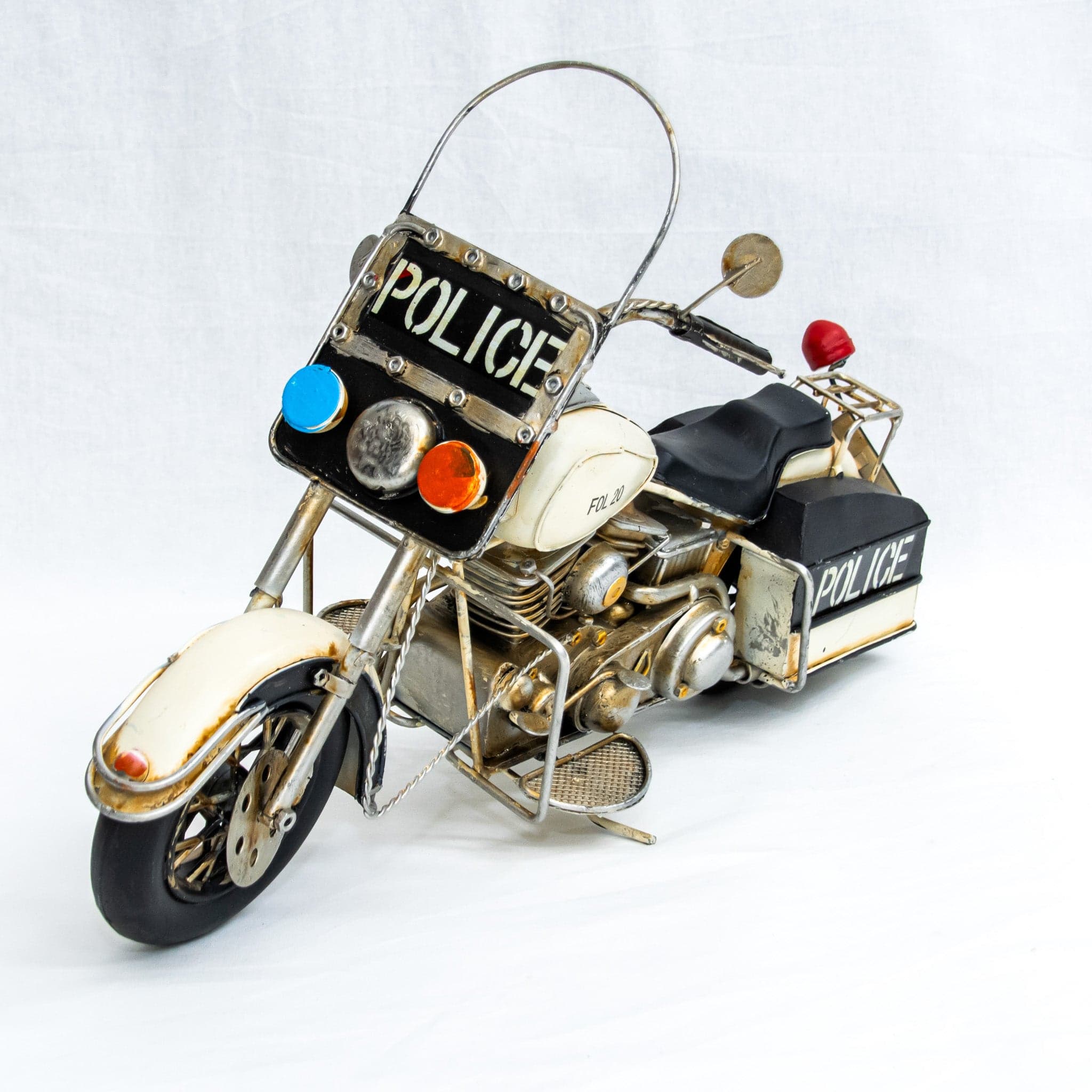 Politiemotor cruiser - handgemaakte modelmotor - foto 7