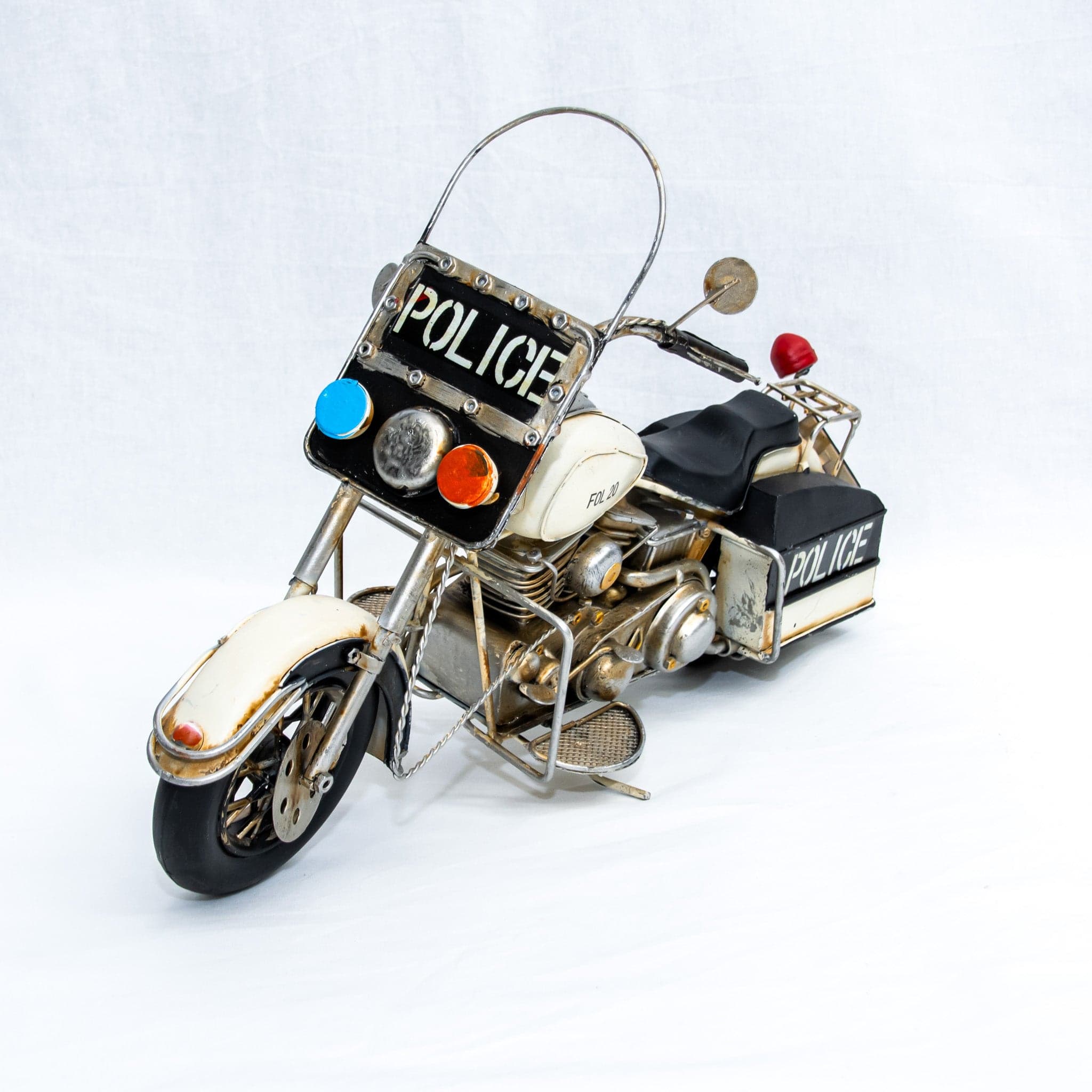 Politiemotor cruiser - handgemaakte modelmotor - foto 3