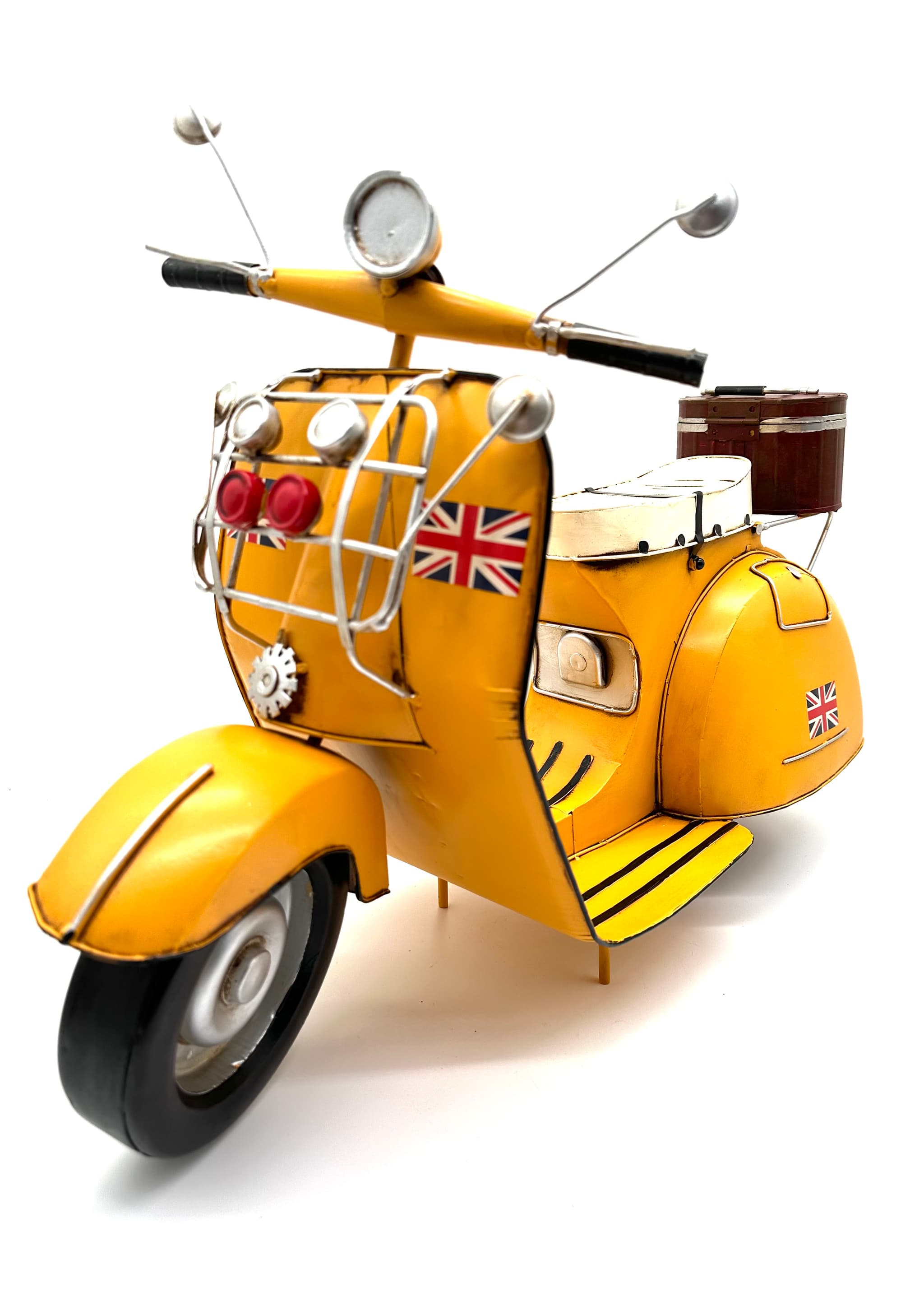 Grote Italiaanse scooter van metaal - handgemaakte decoratie