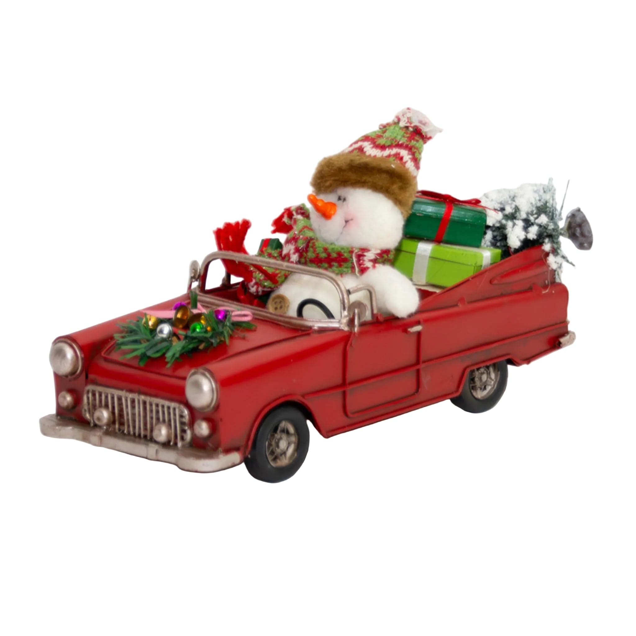 Kerst cabriolet met vracht - handgemaakte modelauto