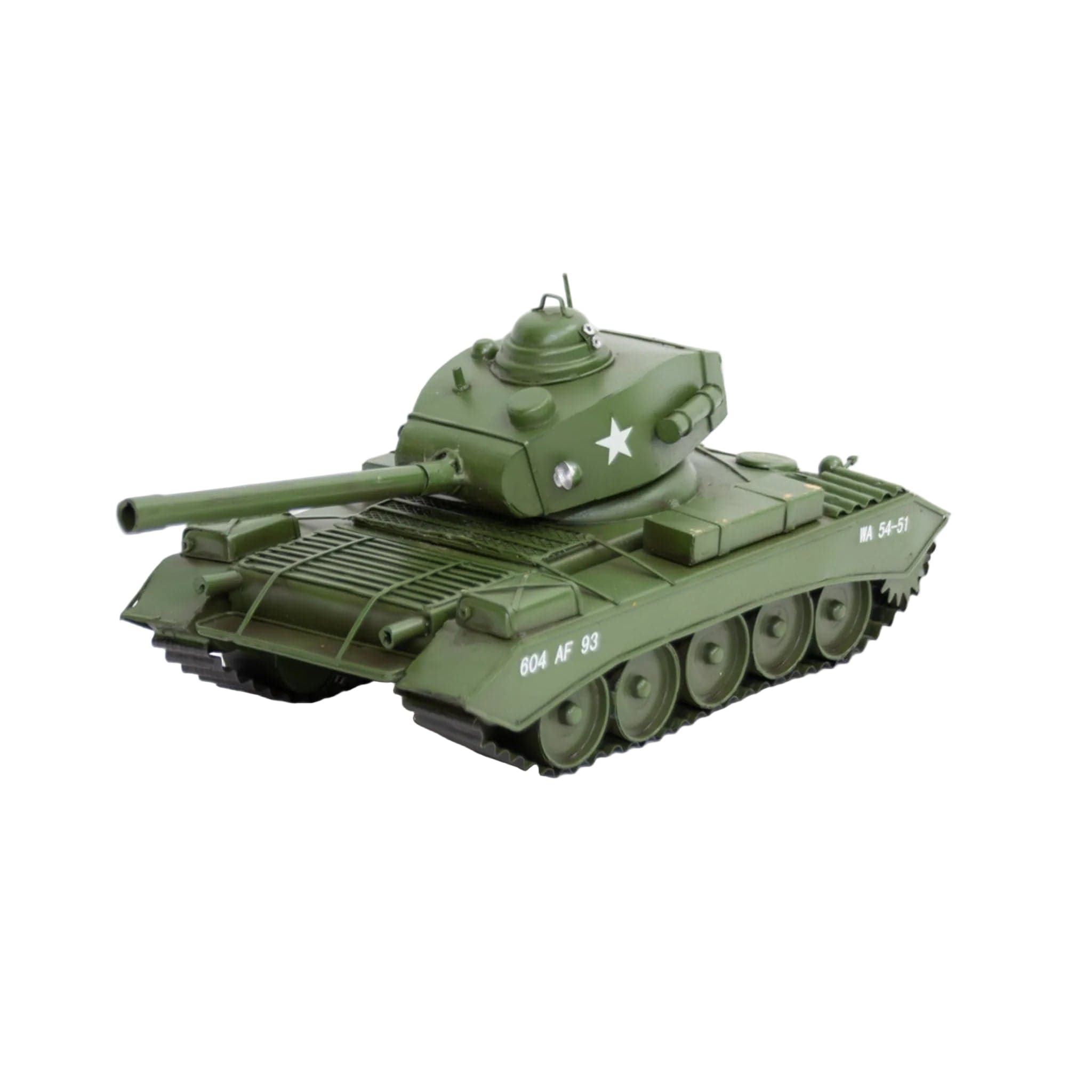 Legertank - handgemaakte modelauto