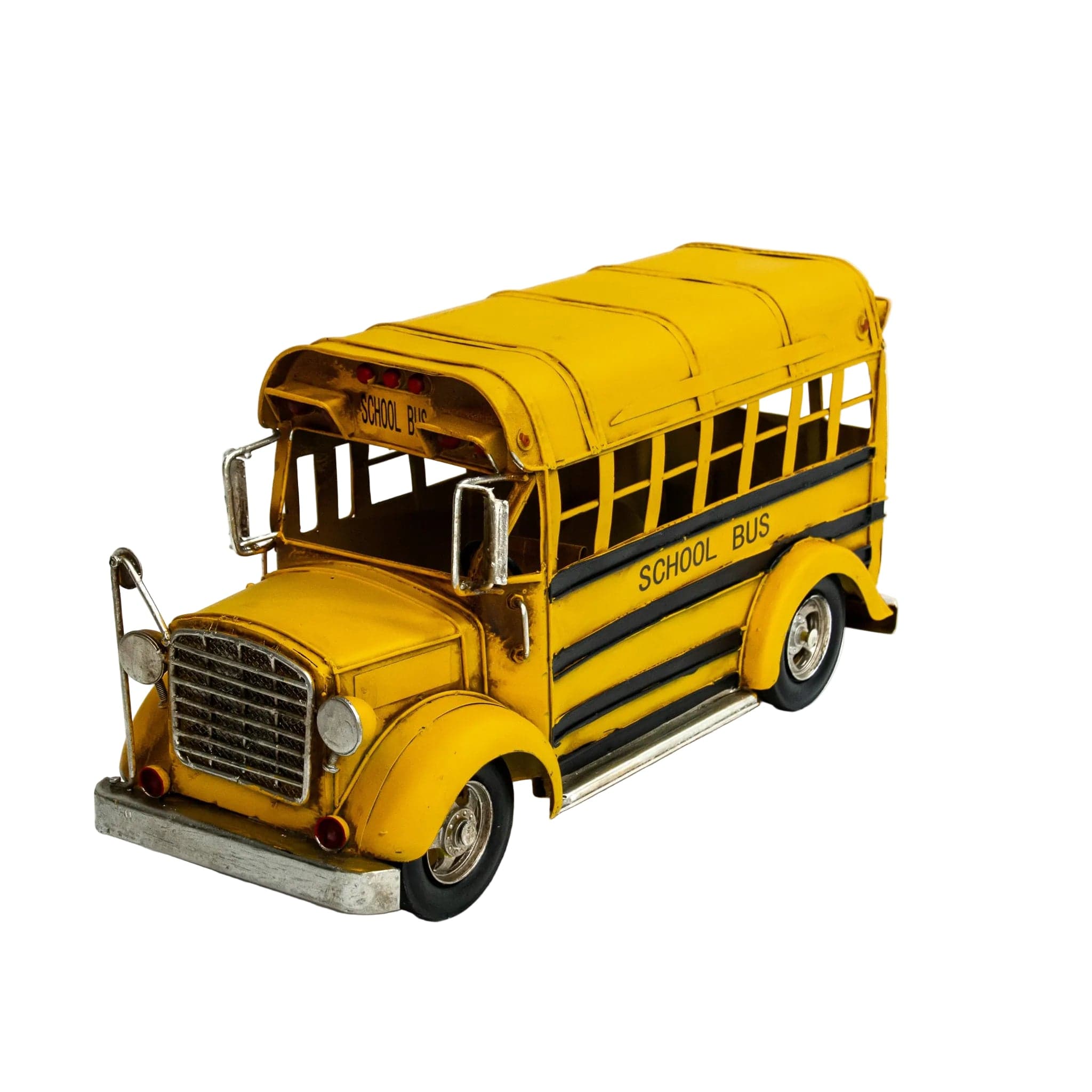 Amerikaanse schoolbus - handgemaakte modelauto